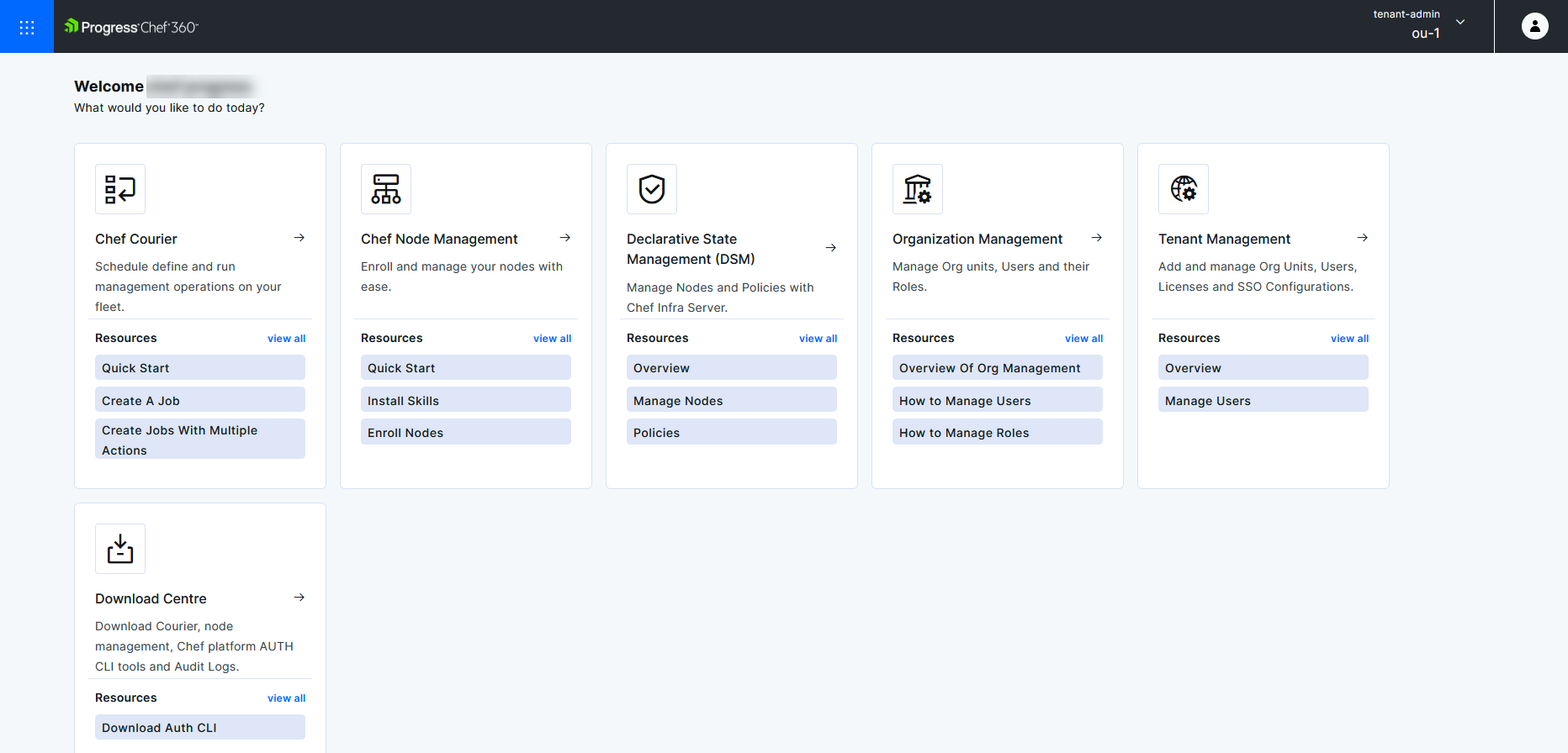 Chef 360 Platform UI